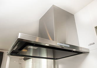ホーロー整流板付きレンジフード