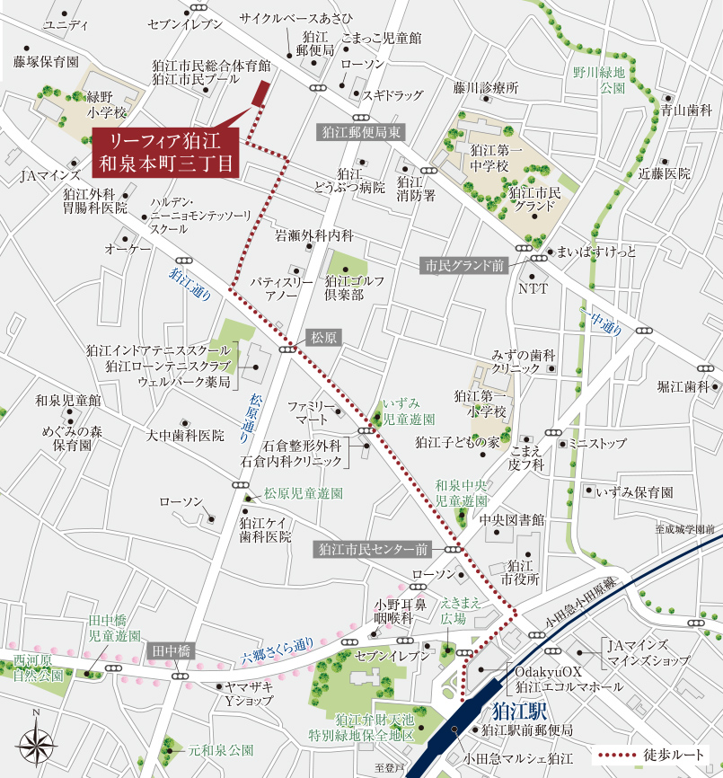 現地案内図