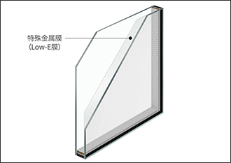 Low-E複層ガラス（遮熱タイプ）