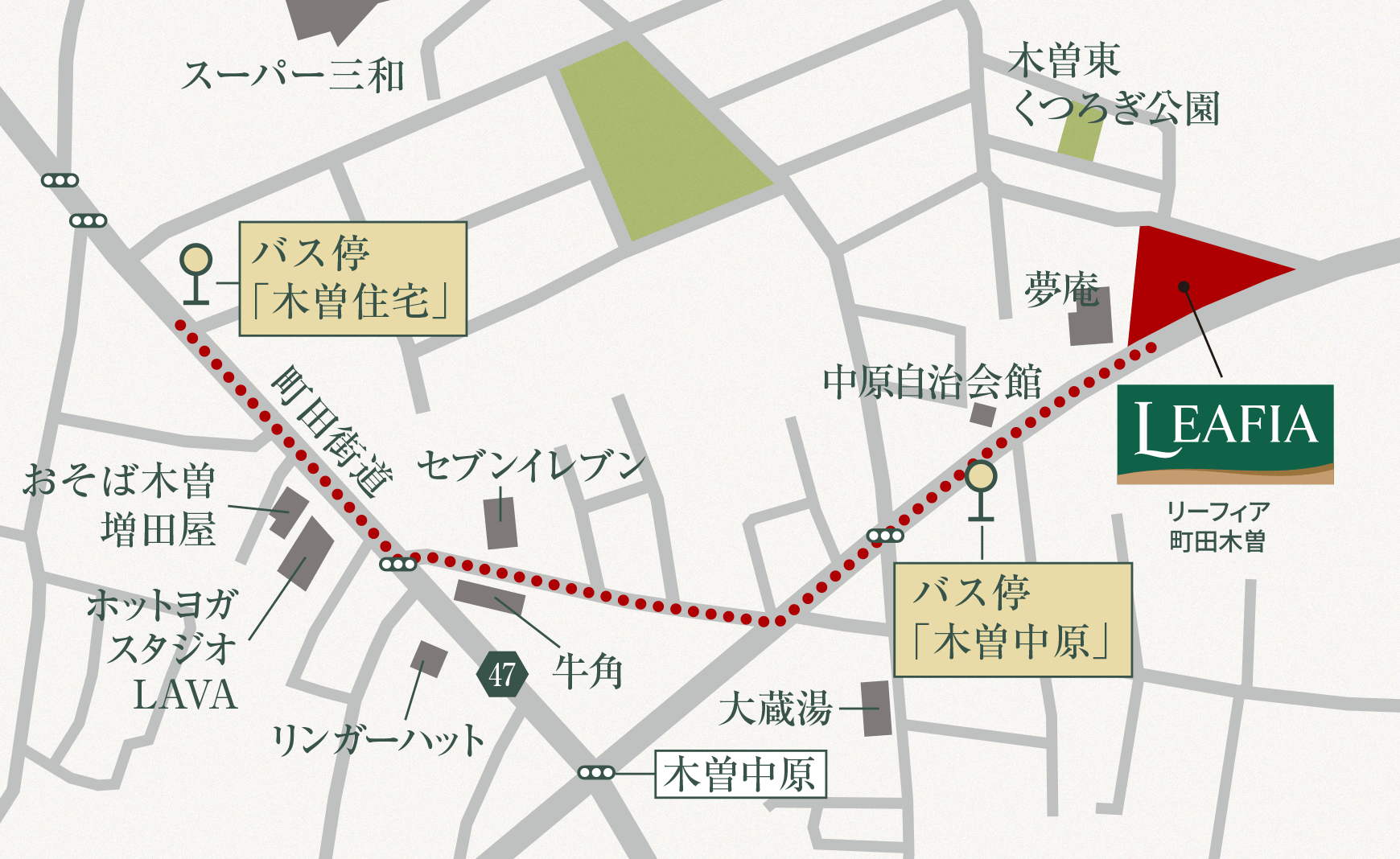 バス停案内図