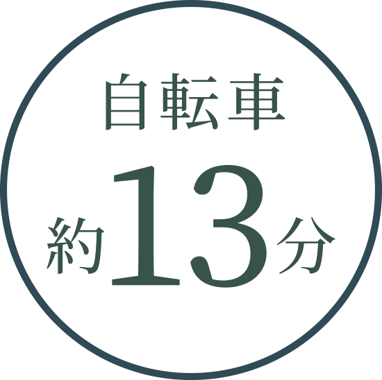 自転車約13分