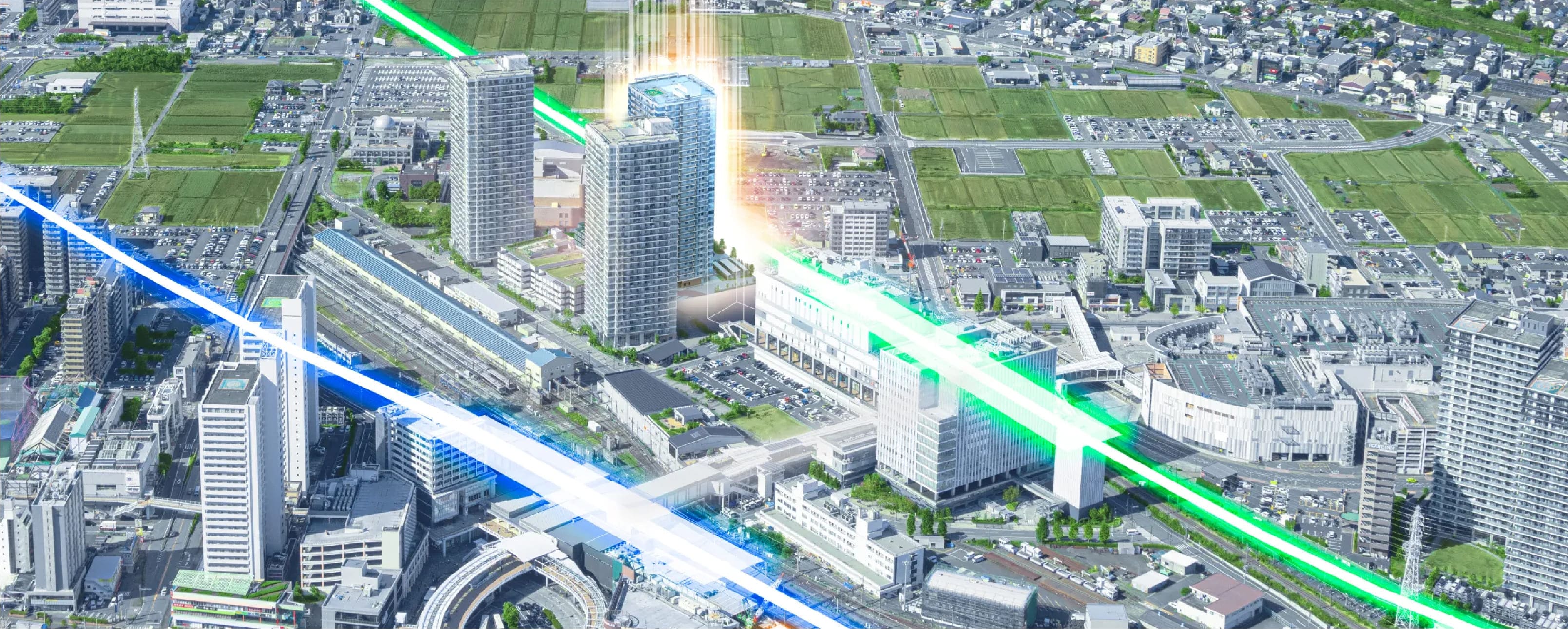 街の中心 駅間開発