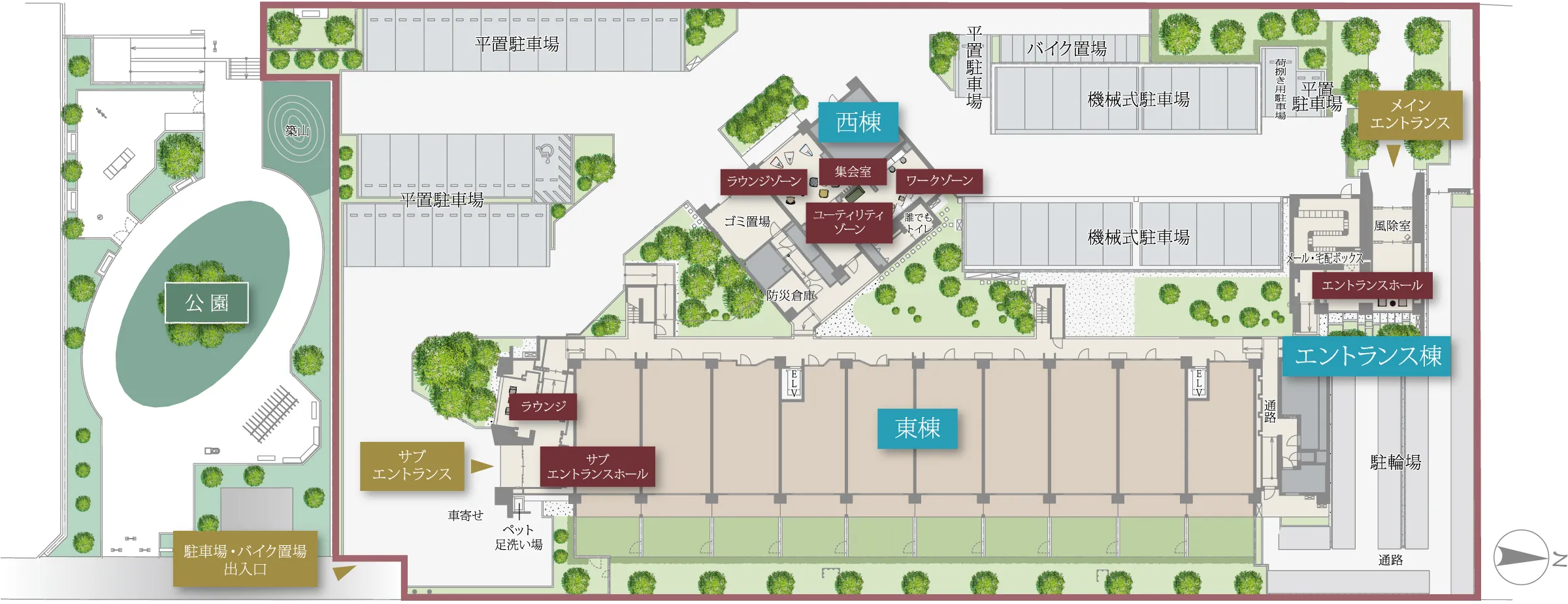 敷地配置図