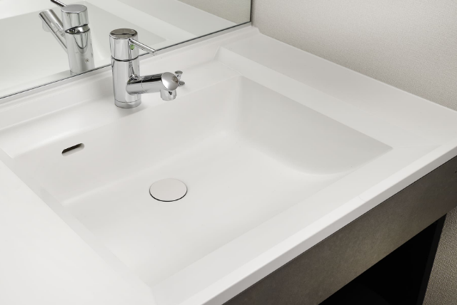 2人並んで使える洗面カウンター