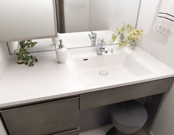 カウンター一体型スクエアボウル