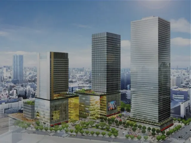 池袋駅西口再開発イメージ・超高層ビルパース