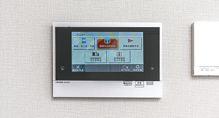 録画機能付きカラーモニターインターホン
