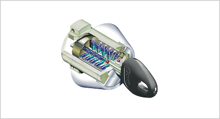 複製が困難なディンプルシリンダーキー