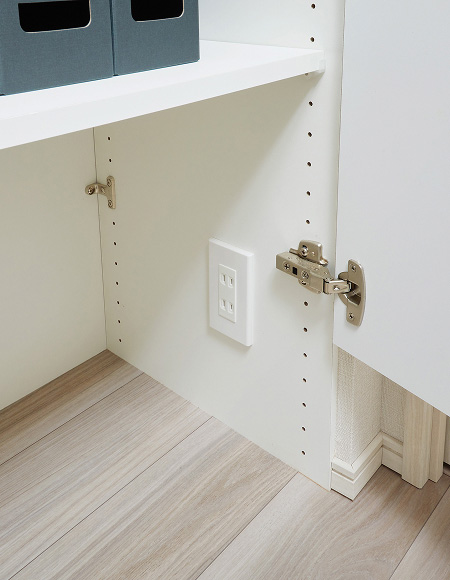 コンセント付収納