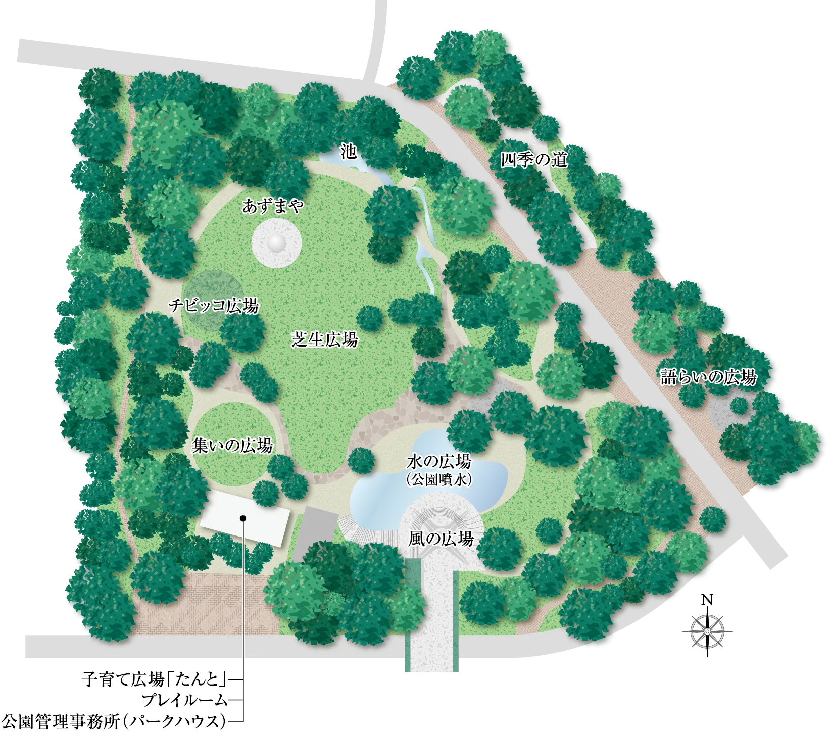 相模大野中央公園概念図
