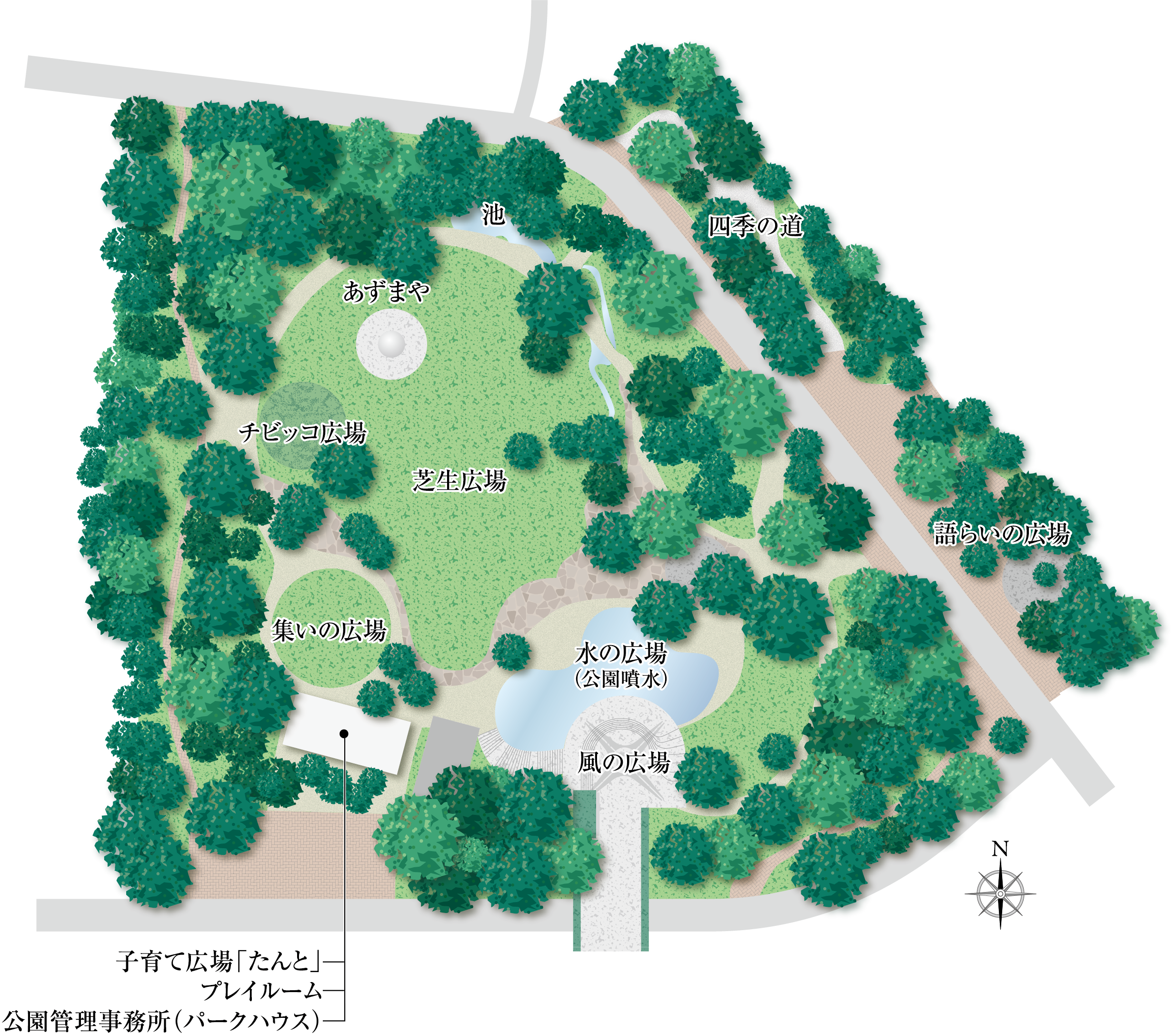 相模大野中央公園概念図